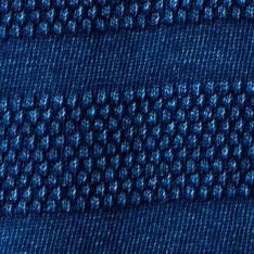 The Bywater Polo in Rinsed Indigo Knit Stripe