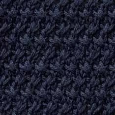 The Button Down Polo in Dark Navy Crochet