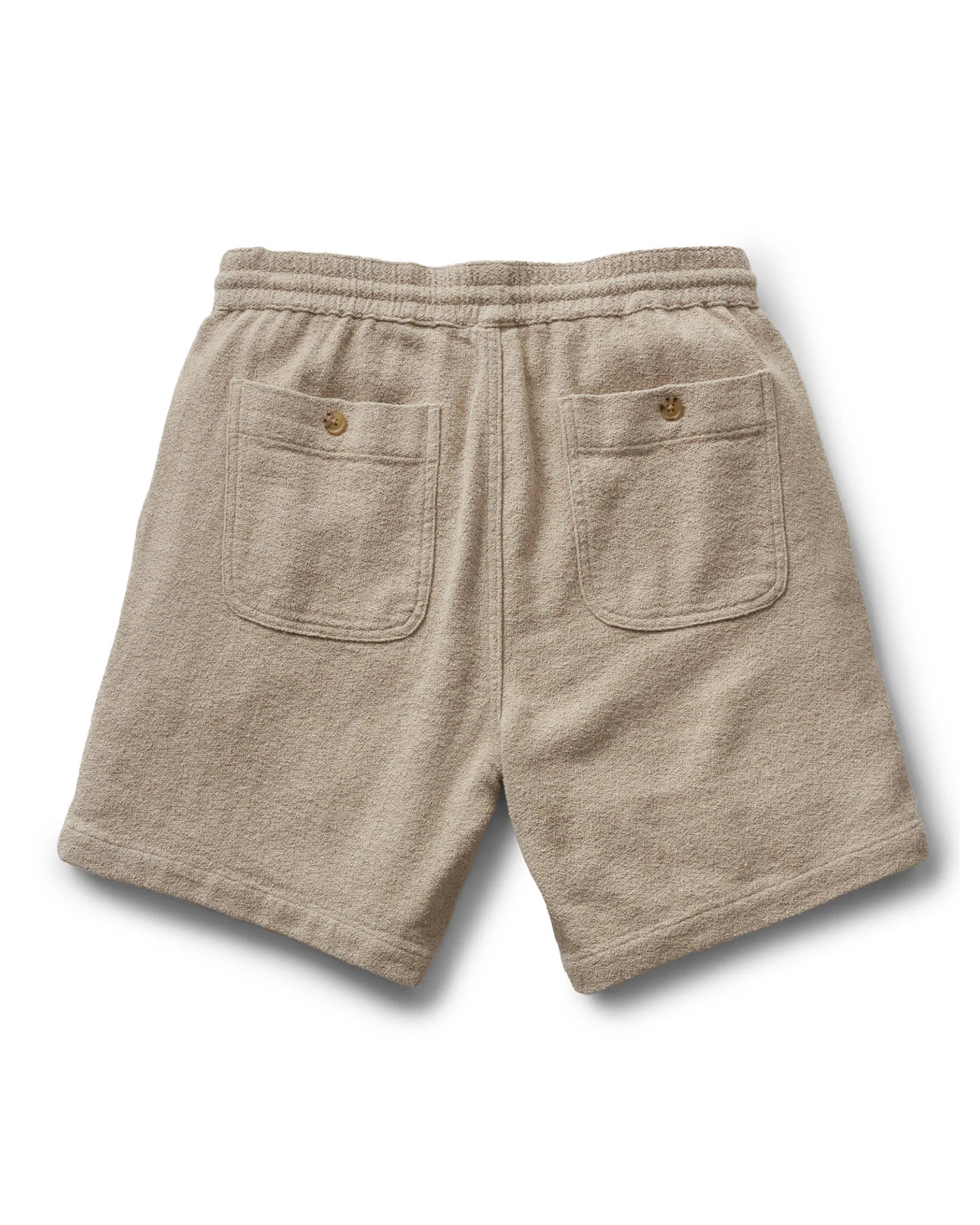 The Apres Short in Heather Oat Crepe