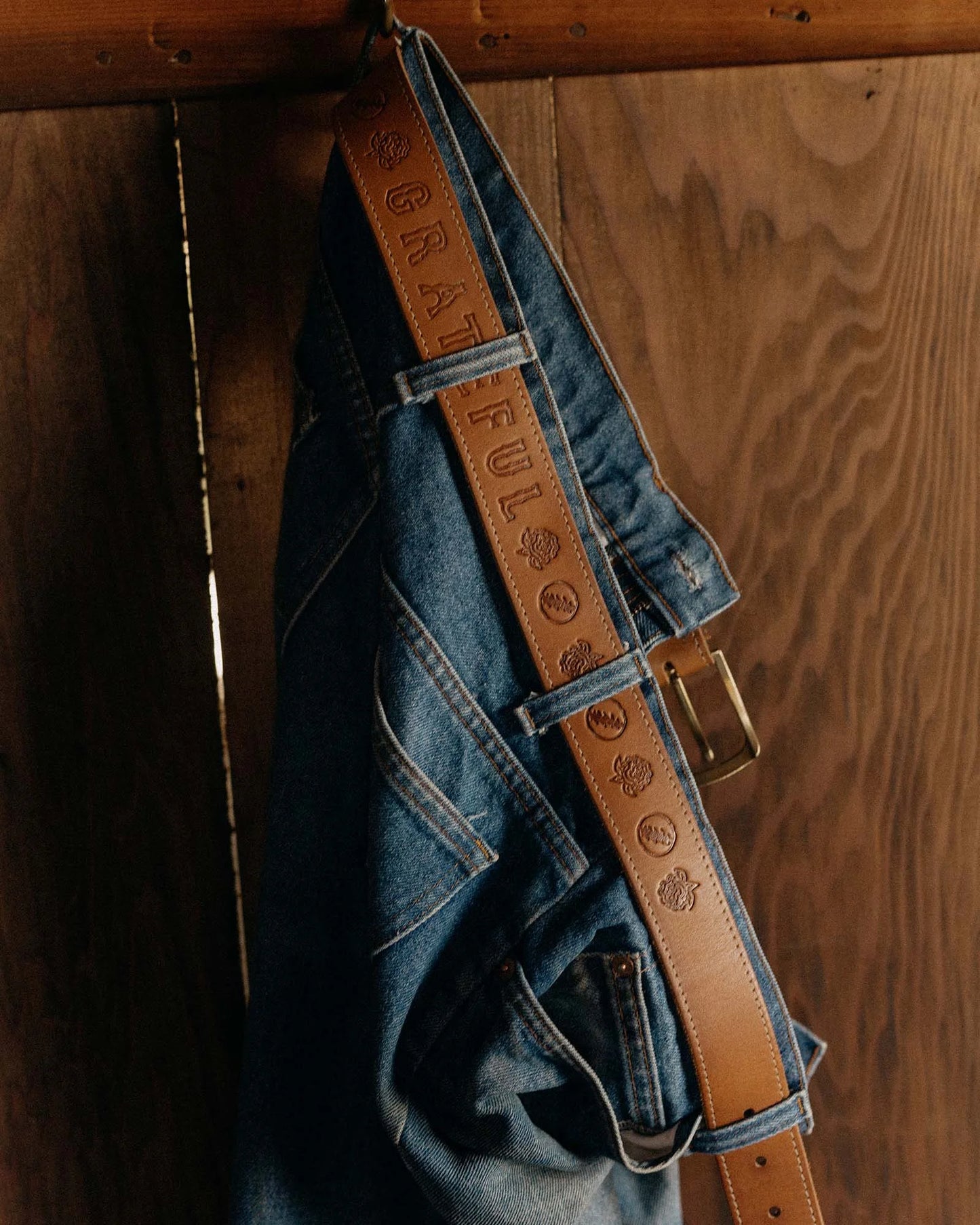 The Tour Belt in Washed Saddle