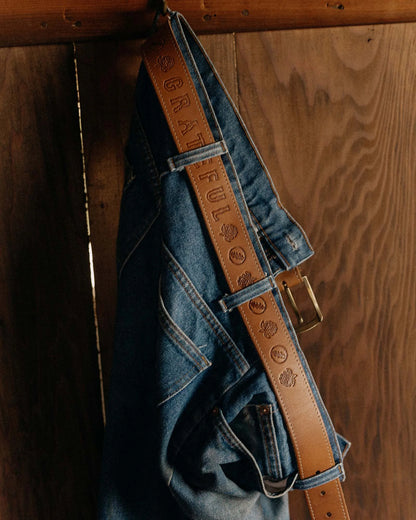 The Tour Belt in Washed Saddle