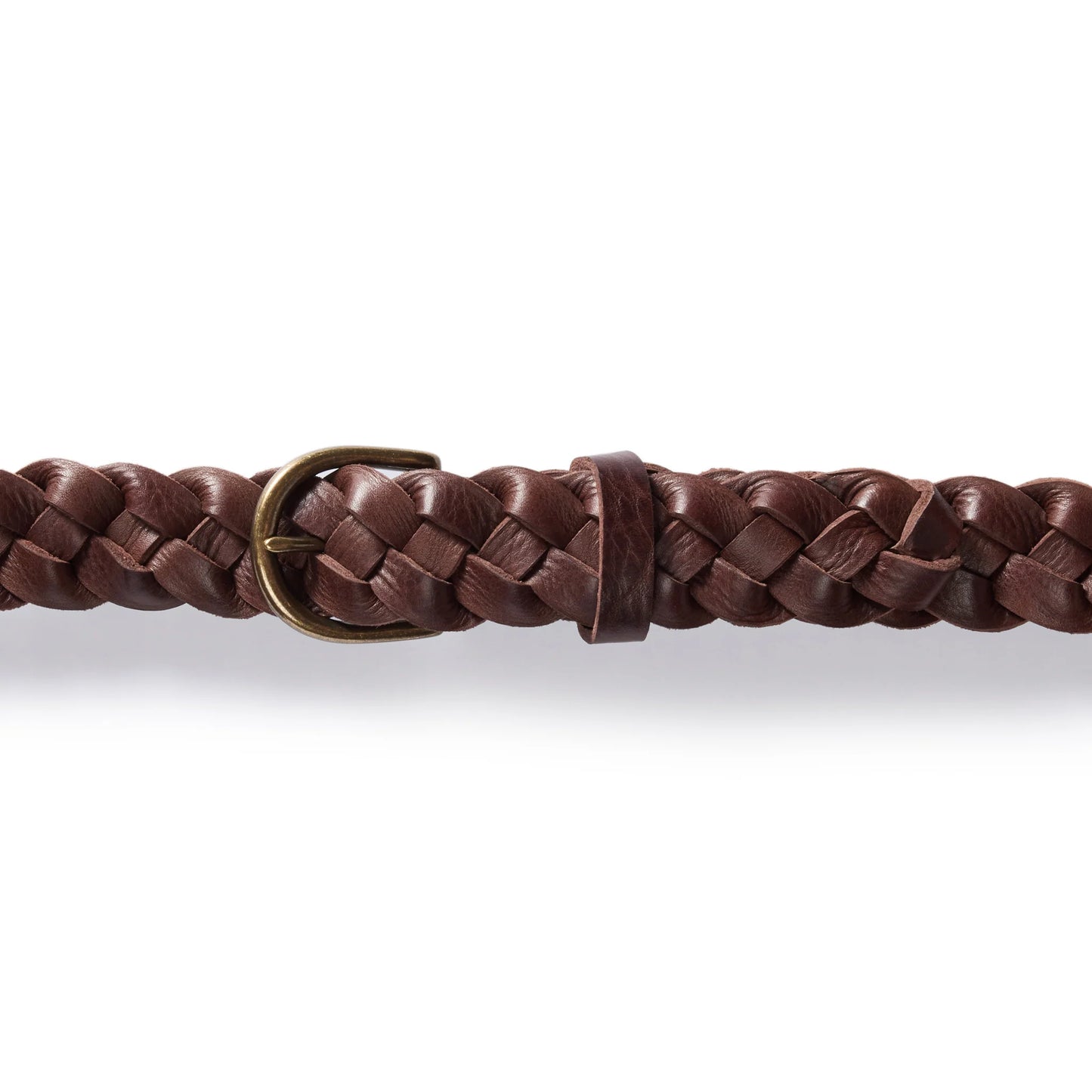 The Braided Belt in Dark Brown
