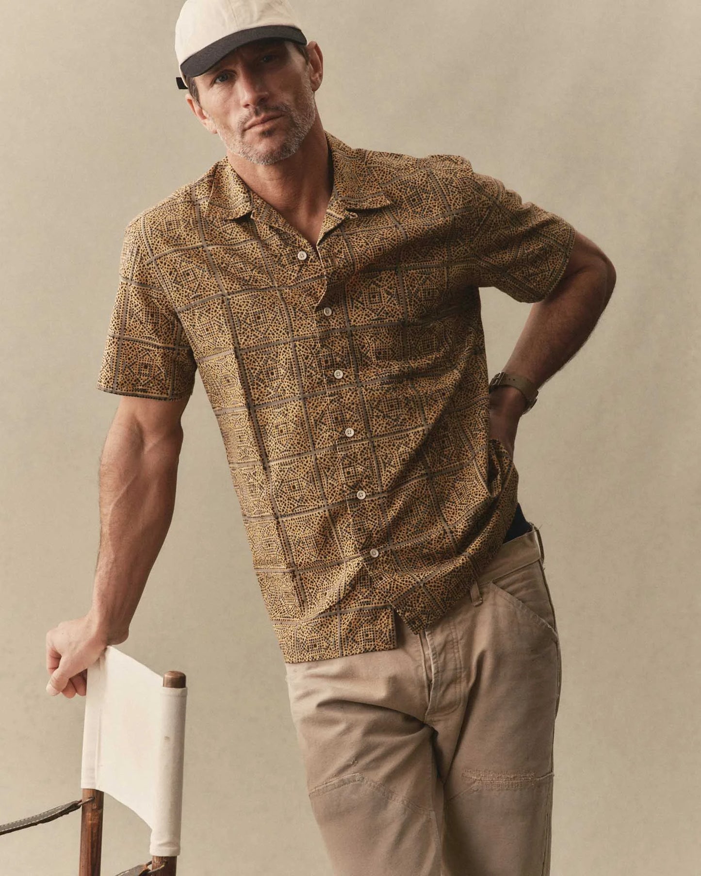 The Hawthorne Shirt in Fennel Block Print