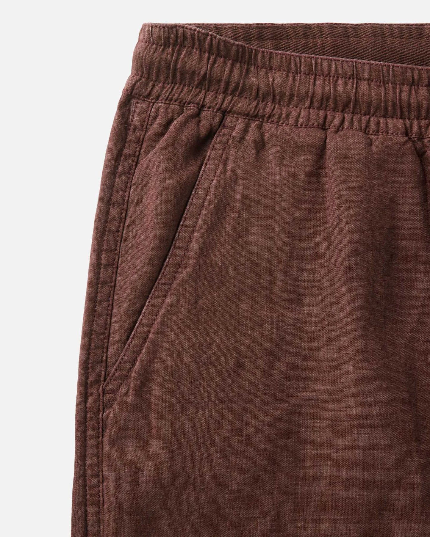 The Apres Short in Burgundy Hemp