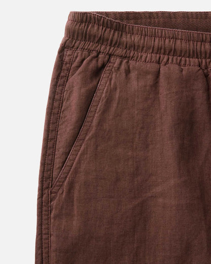 The Apres Short in Burgundy Hemp