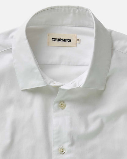 The Hyde Shirt in White Pinpoint Oxford