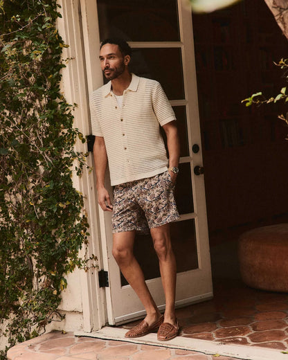 The Drift Board Short in Ivory Floral