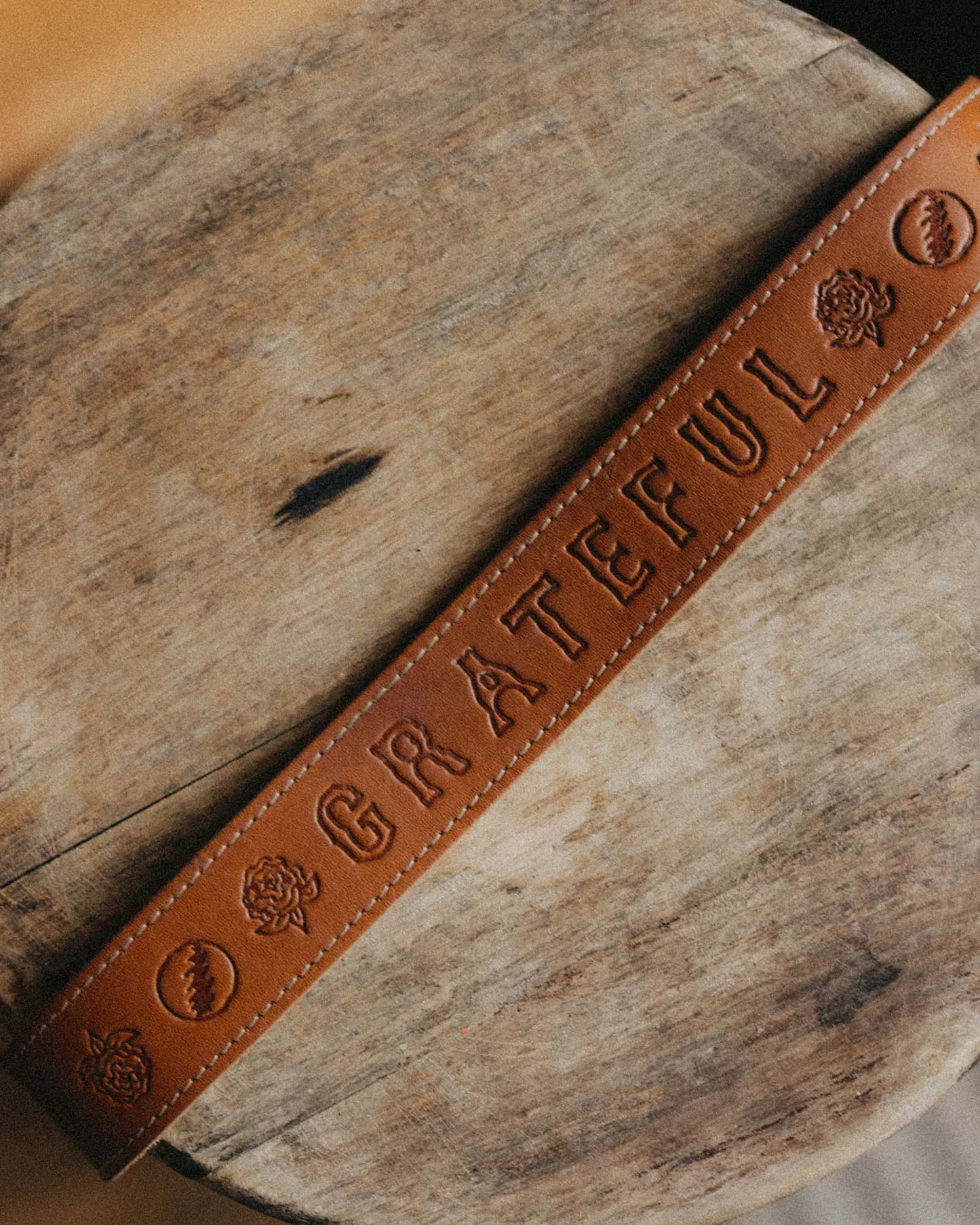 The Tour Belt in Washed Saddle