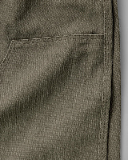The Chore Pant in Stone Chipped Canvas