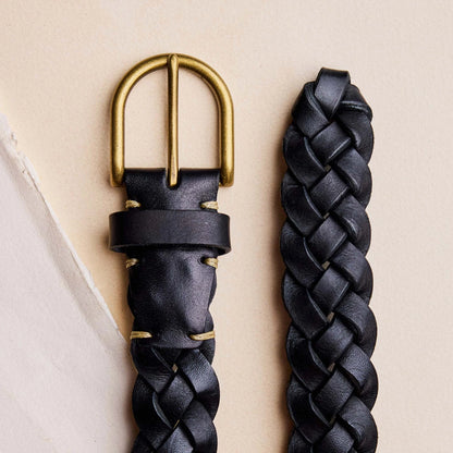 The Braided Belt in Black