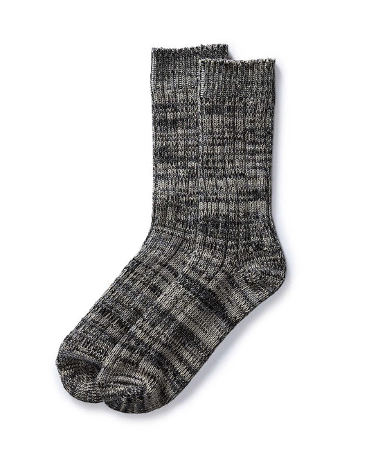 The Camp Sock in Marled Charcoal