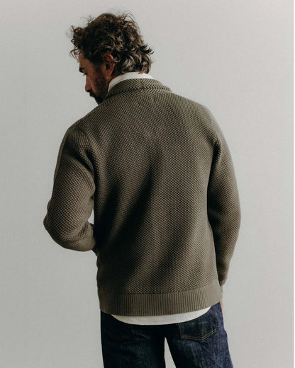 The Crawford Sweater in Fatigue Olive