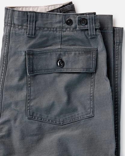 The Surplus Pant in Faded Black Reverse Sateen