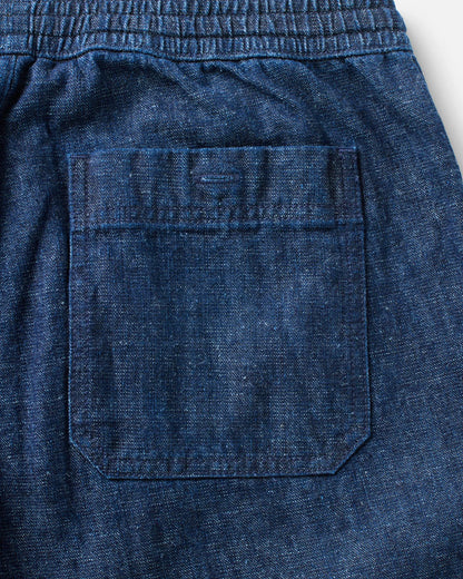 The Breakwater Pant in Rinsed Indigo Hemp Denim