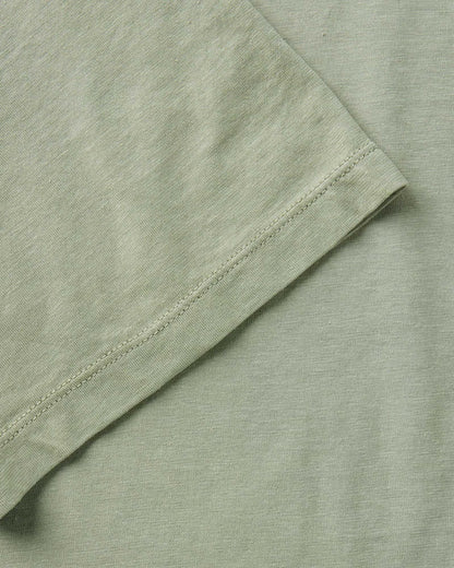 The Cotton Hemp Tee in Sage
