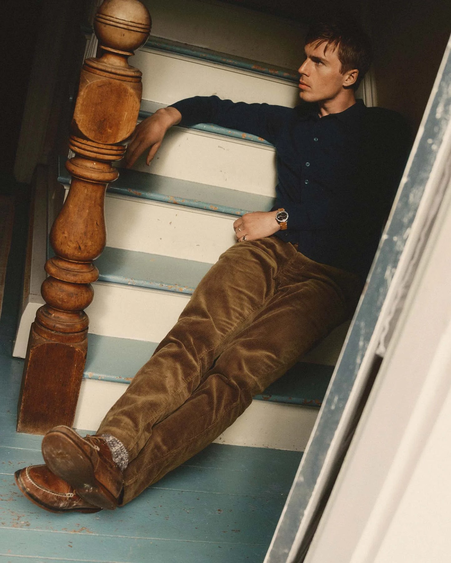 The Nichols Polo in Nocturne Cotton Cashmere