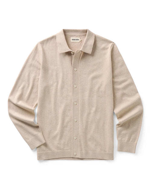 The Nichols Polo in Sable Cotton Cashmere