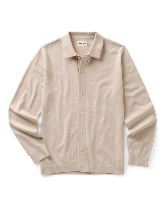 The Nichols Polo in Sable Cotton Cashmere