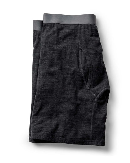 The Merino Boxer in Heather Black