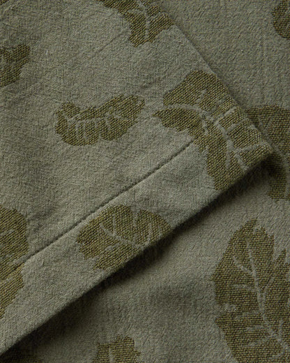 The Hawthorne Shirt in Burnt Olive Floral Jacquard