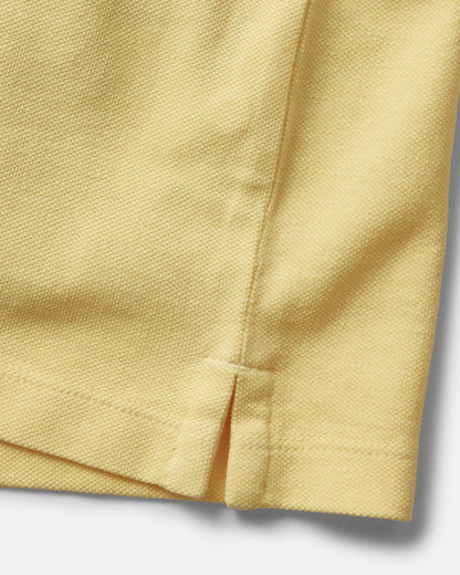The Cotton Hemp Polo in Straw Pique