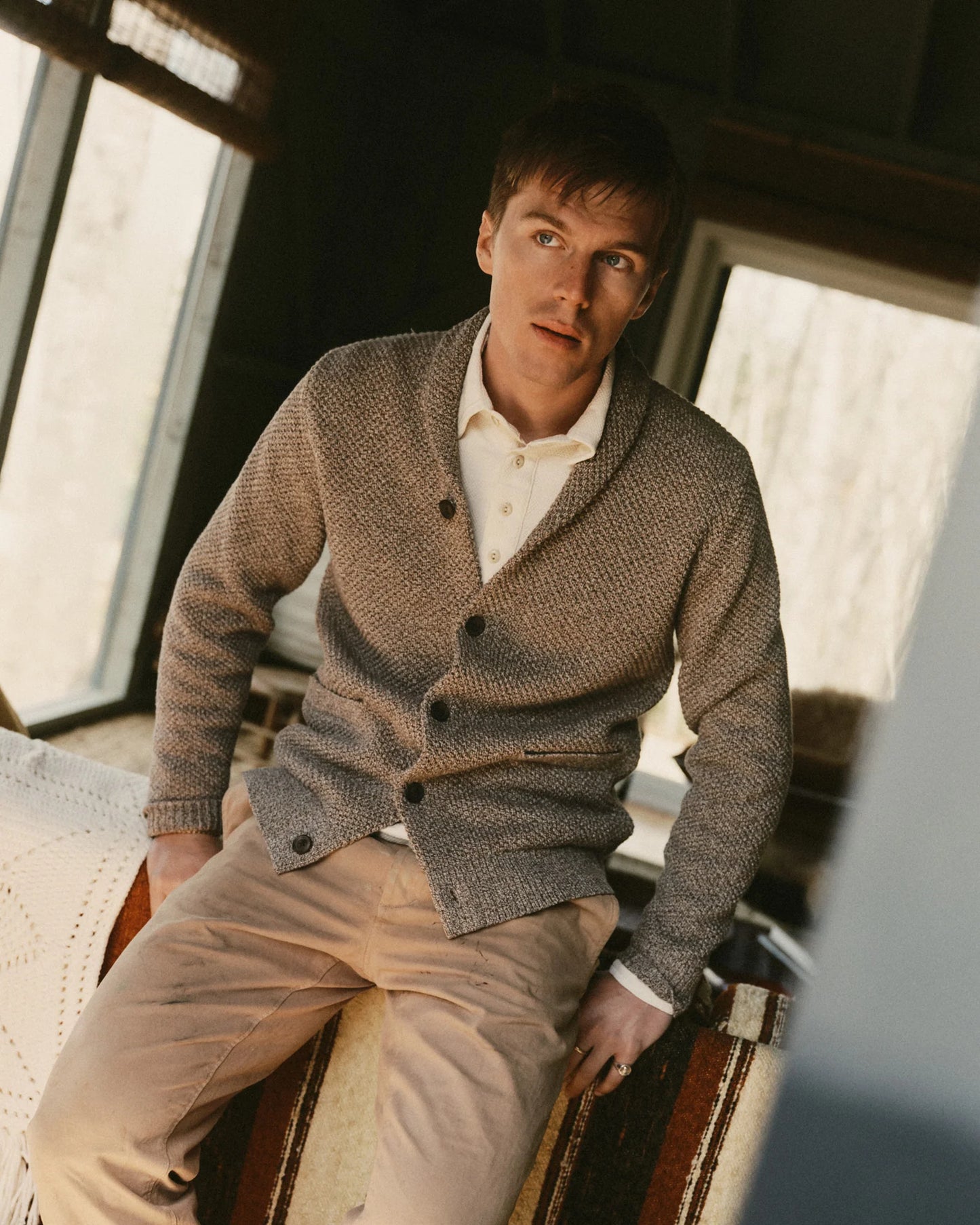 The Crawford Sweater in Coffee Twist