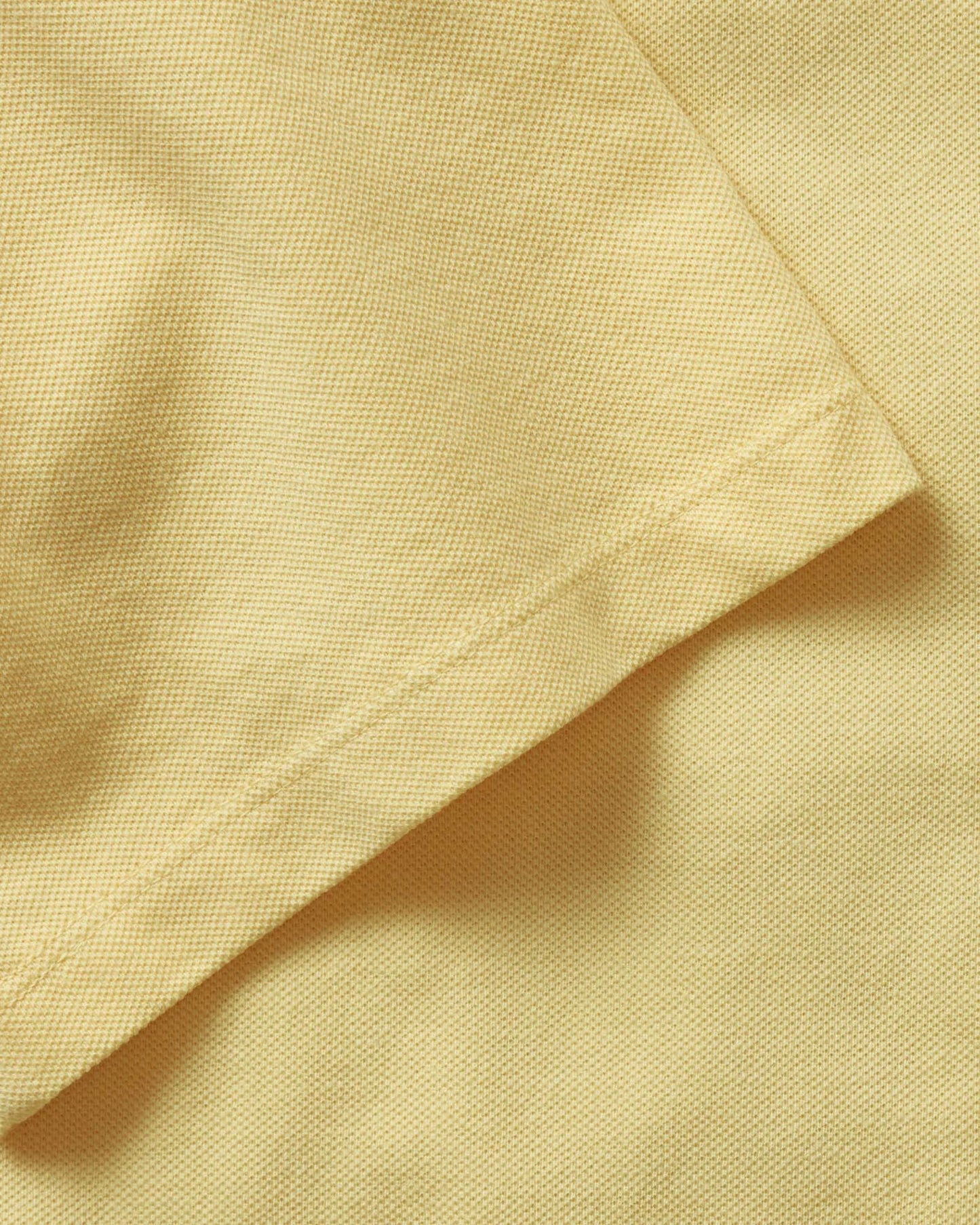 The Cotton Hemp Polo in Straw Pique