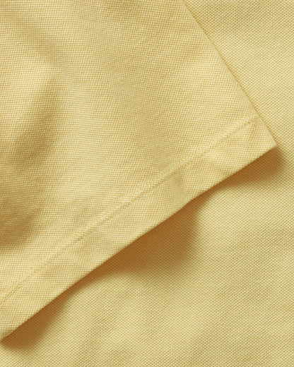 The Cotton Hemp Polo in Straw Pique