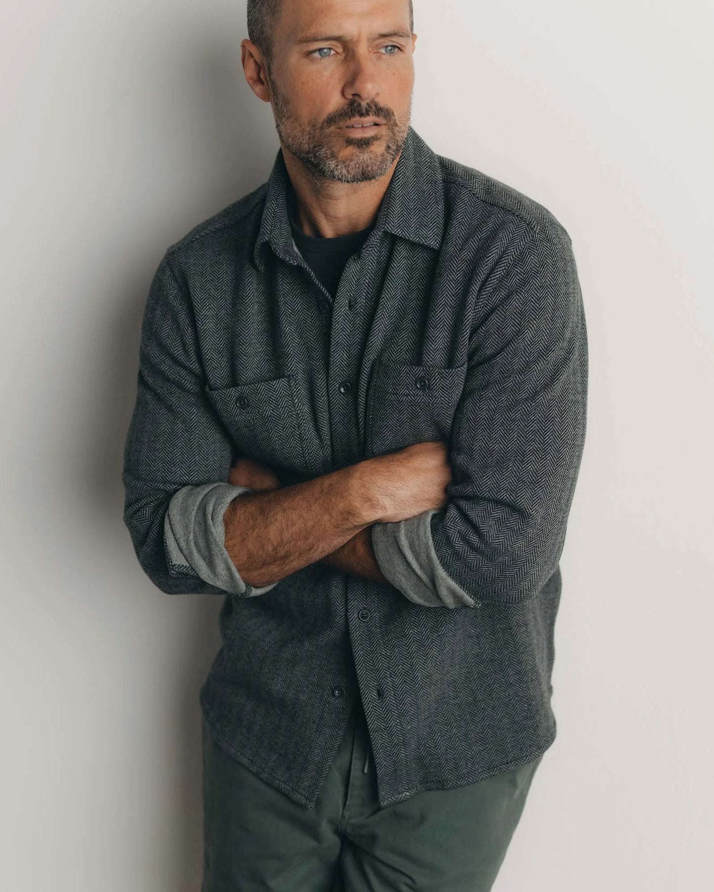 The North Shore Knit Shirt in Heather Coal