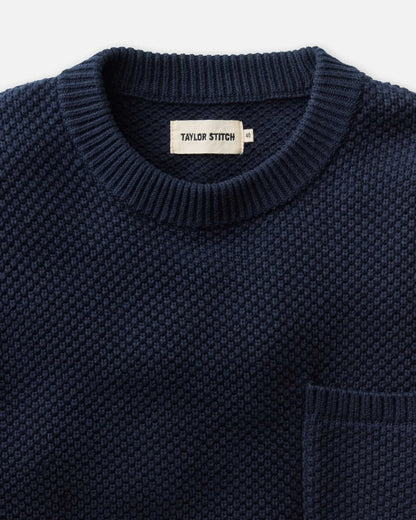The Crawford Crew Sweater in Navy