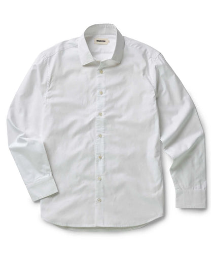 The Hyde Shirt in White Pinpoint Oxford