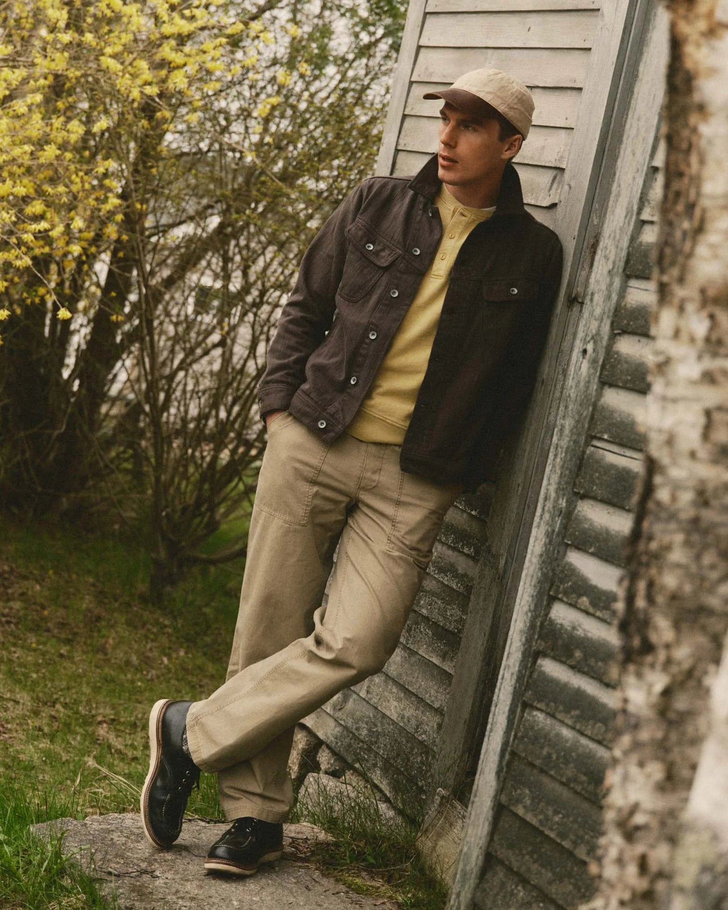 The Long Haul Jacket in Soil Slub Denim