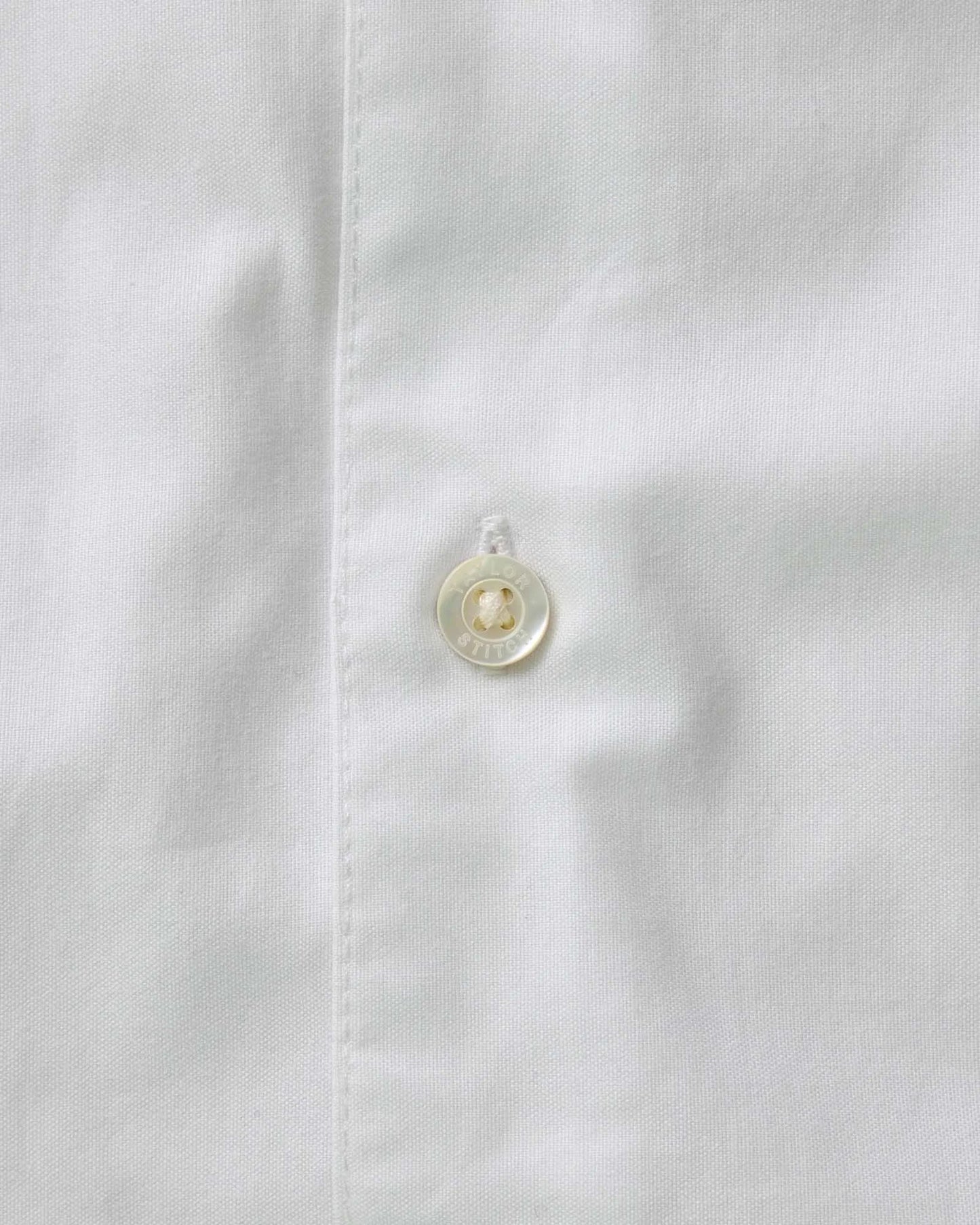 The Hyde Shirt in White Pinpoint Oxford