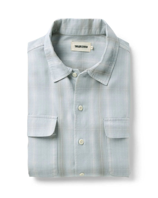 The Shore Shirt in Fog Check Lyocell
