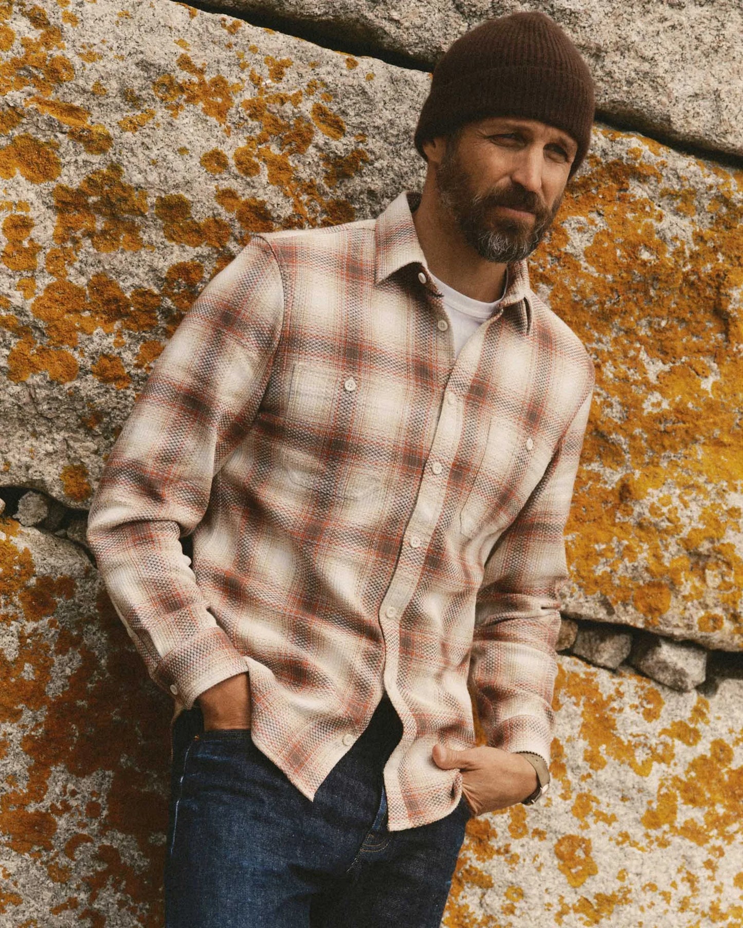The Utility Shirt in Seaside Check Sashiko