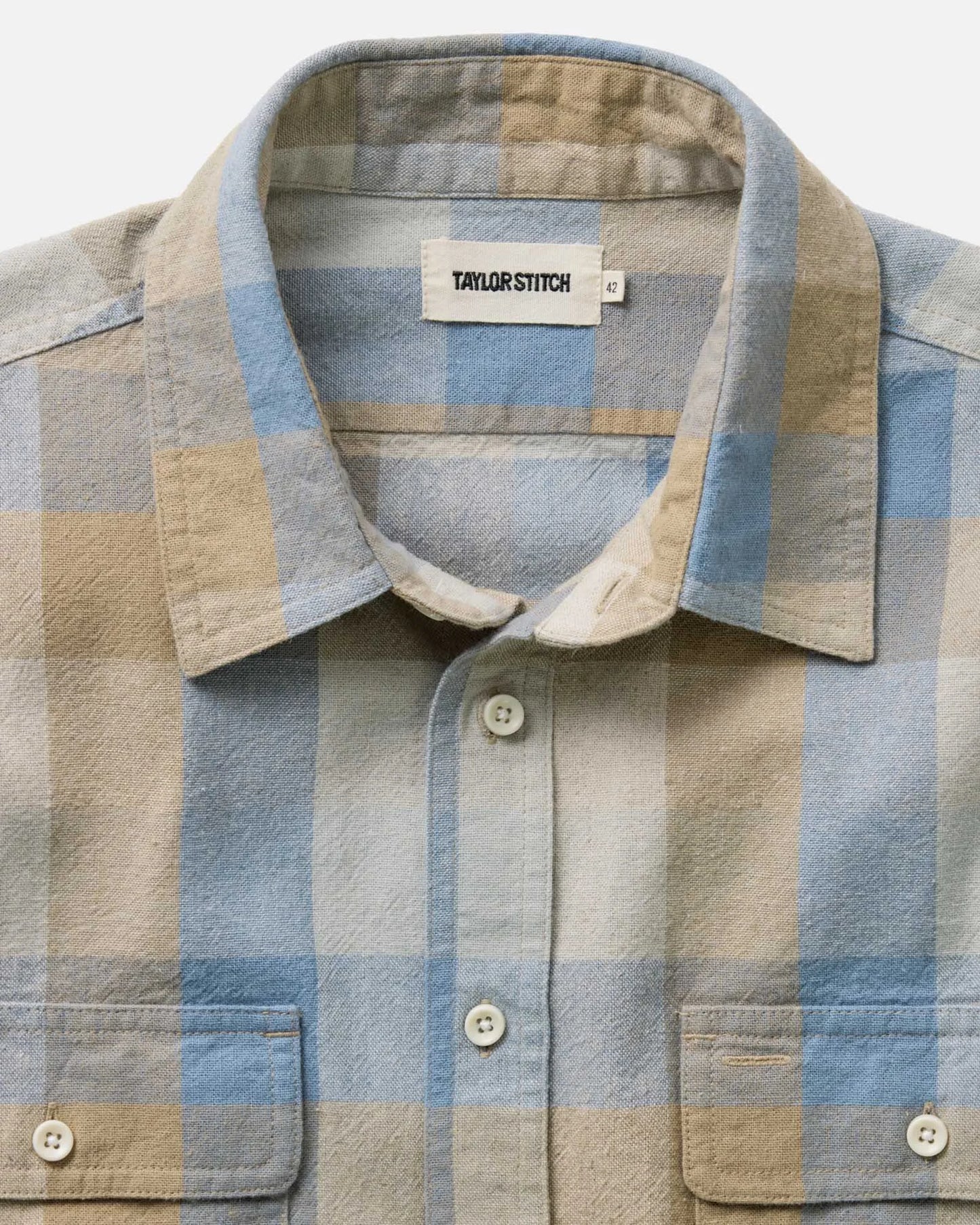 The Craftsman Shirt in Blue Sky Check
