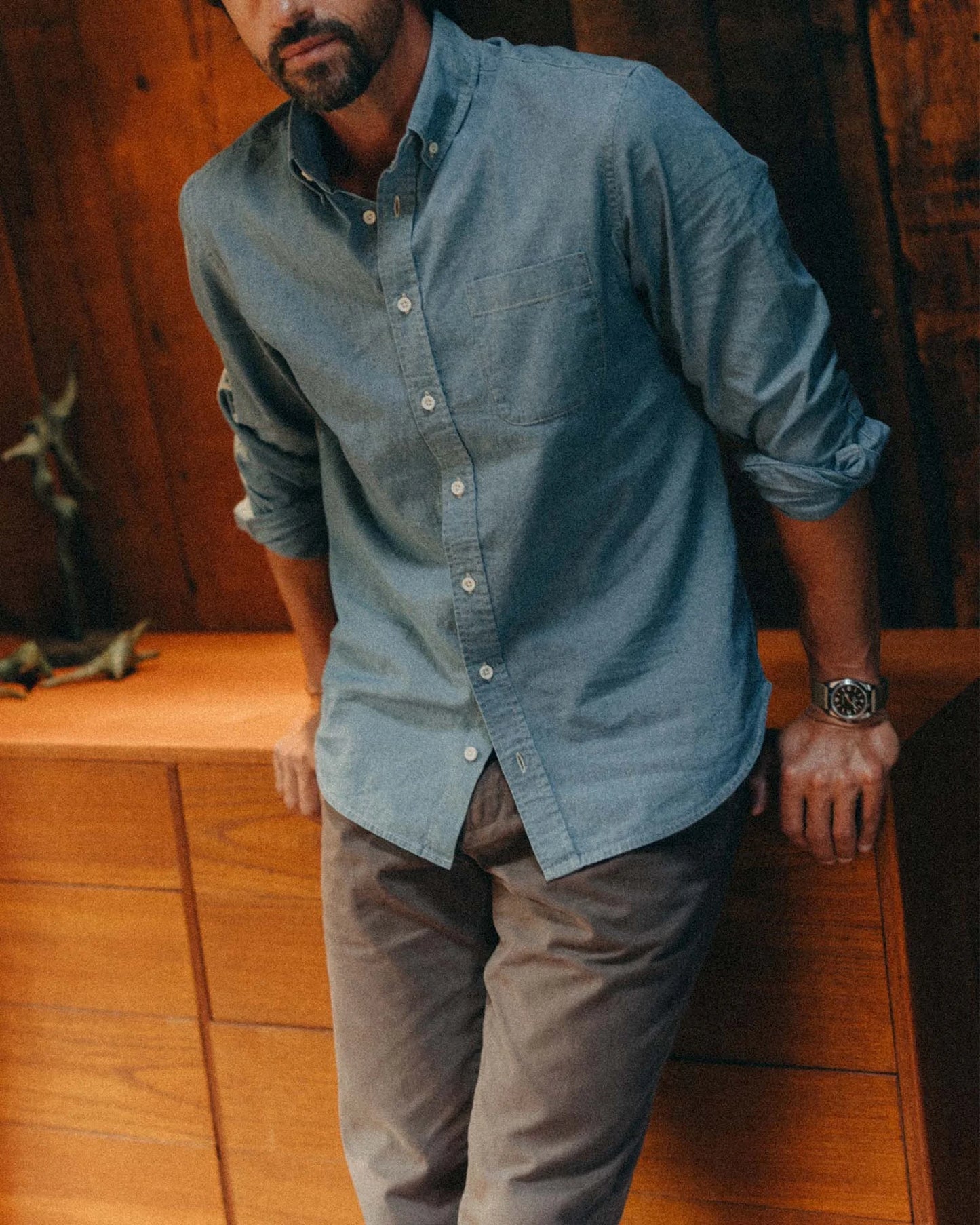 The Jack in Washed Indigo Chambray
