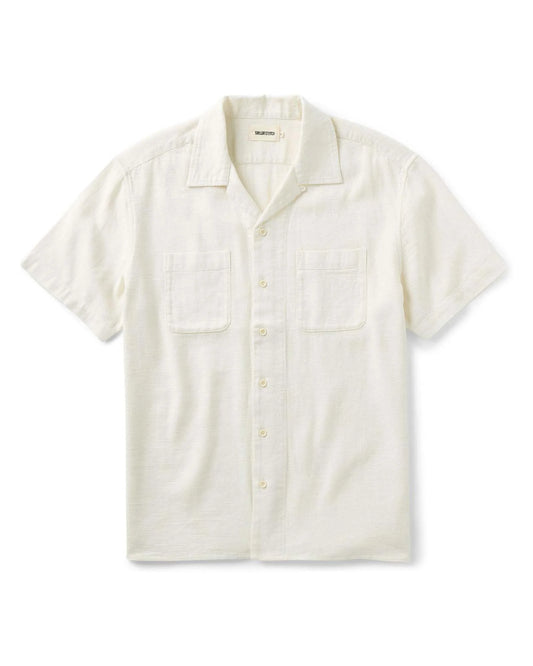 The Conrad Shirt in Vintage White Linen