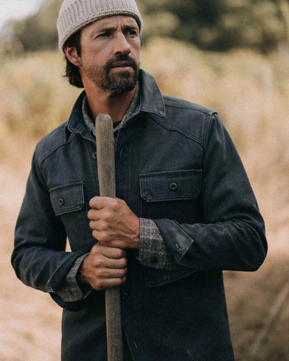 The Shop Shirt in Navy Chipped Canvas