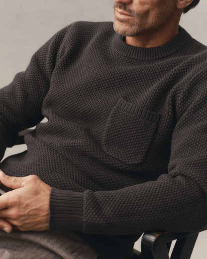 The Crawford Crew Sweater in Charcoal