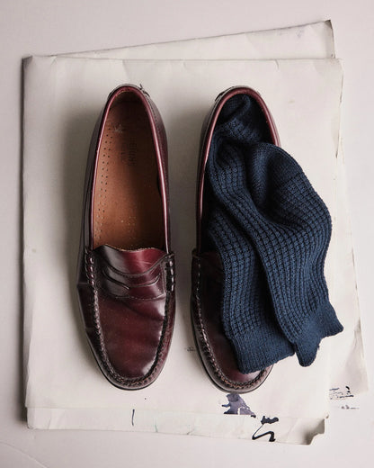 The Waffle Sock in Dark Navy