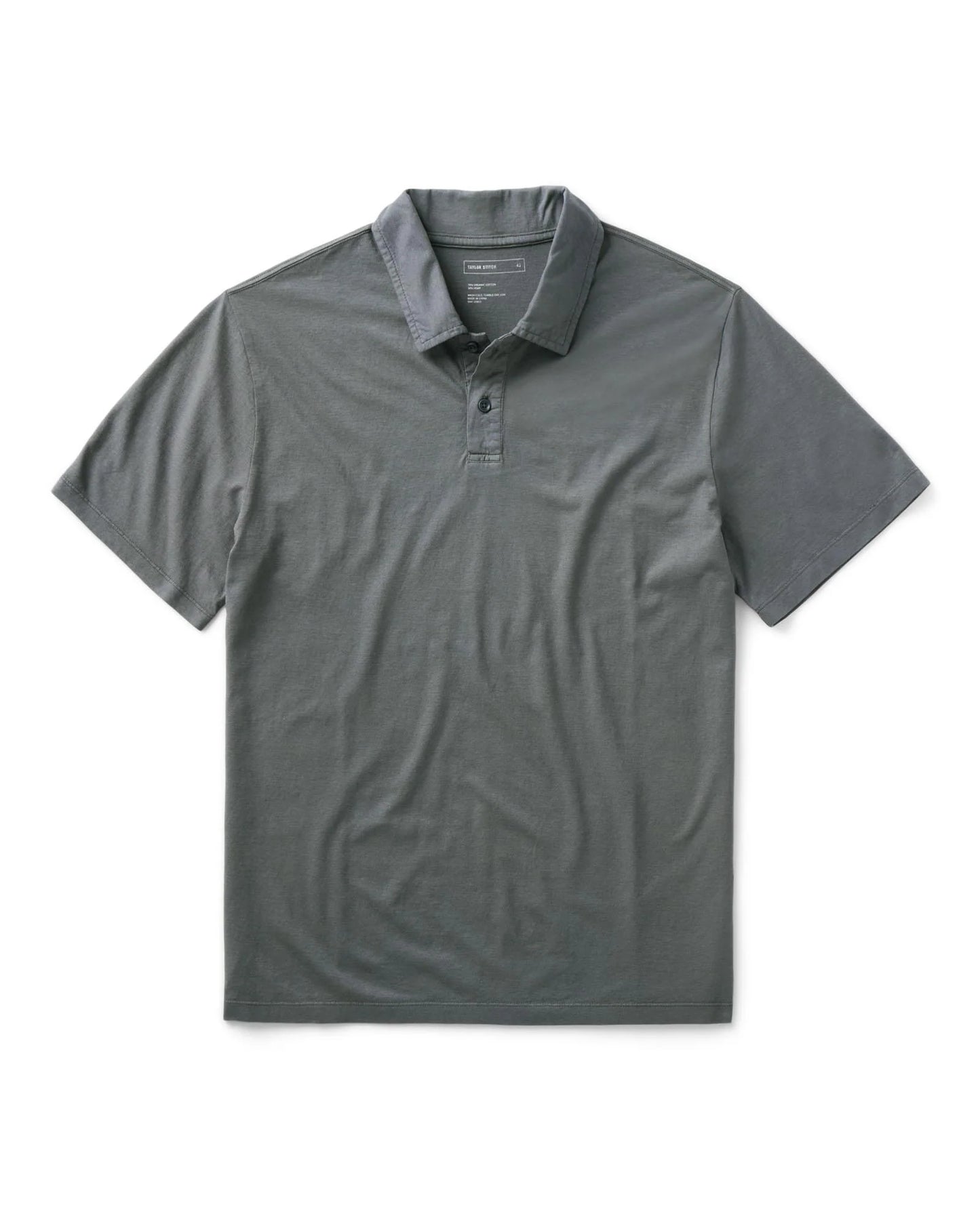 The Cotton Hemp Polo in Faded Black