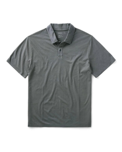 The Cotton Hemp Polo in Faded Black