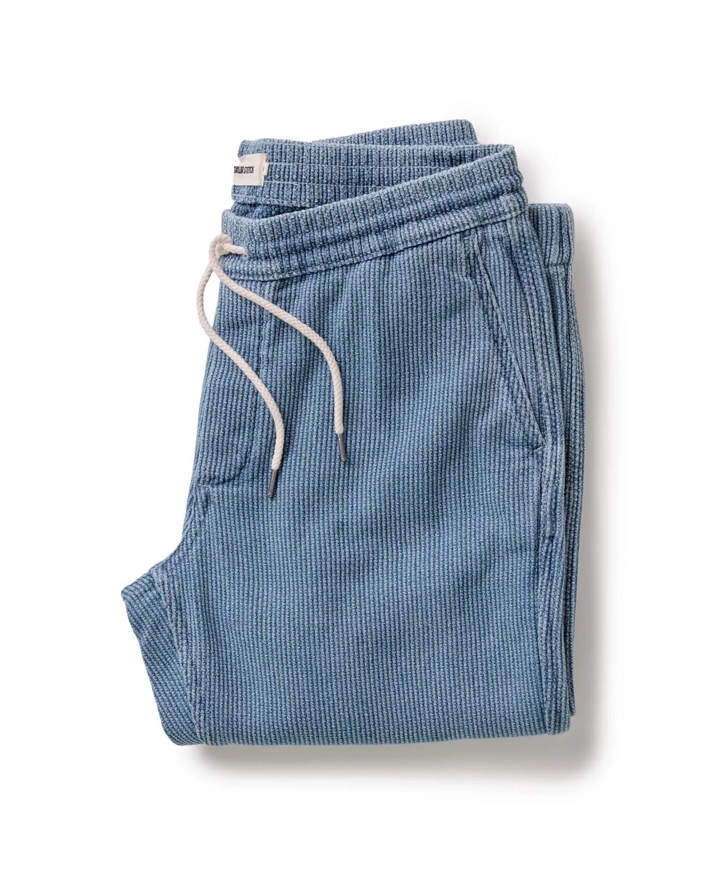 The Apres Pant in Washed Indigo Sashiko
