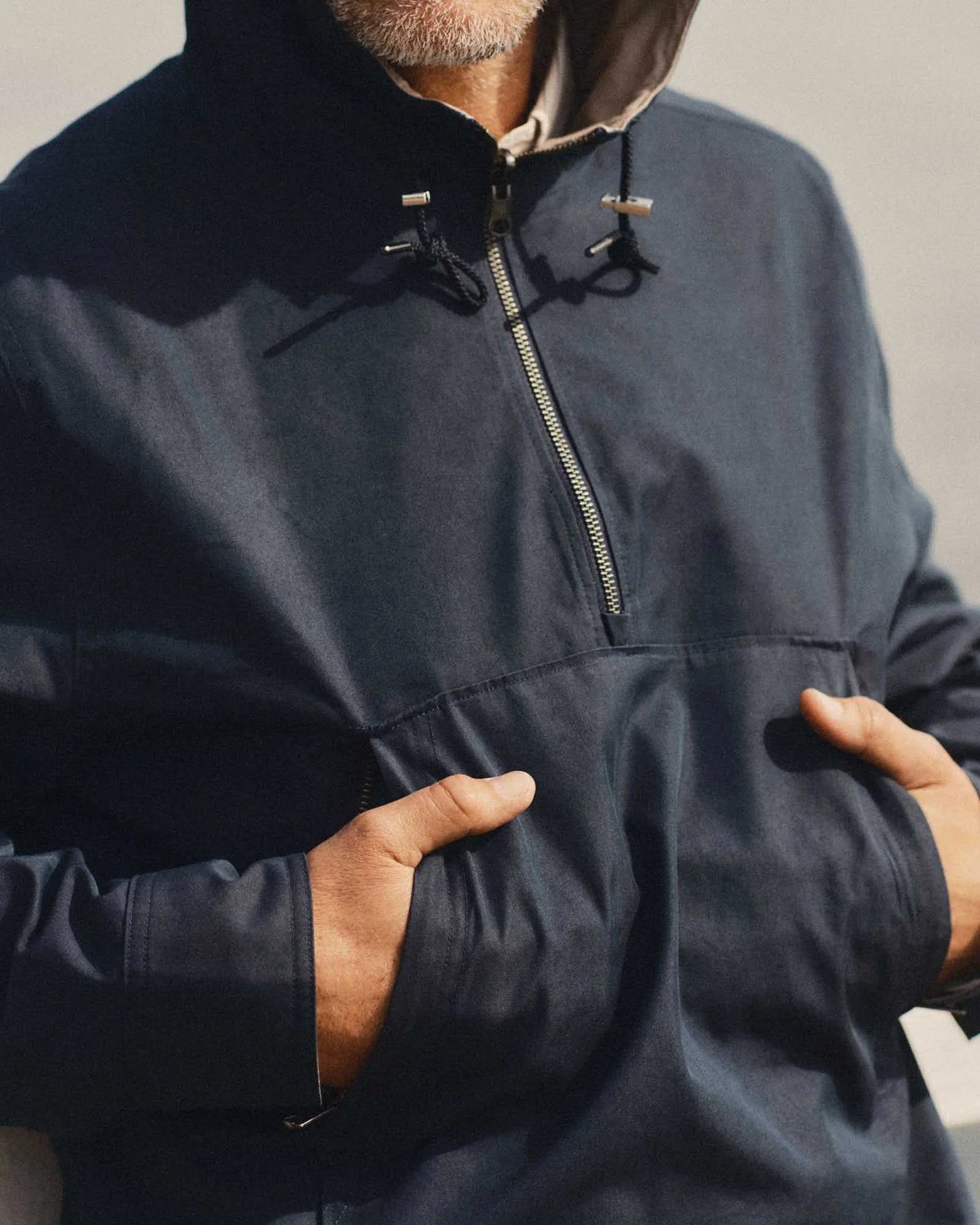 The Squall Anorak in Navy Twill