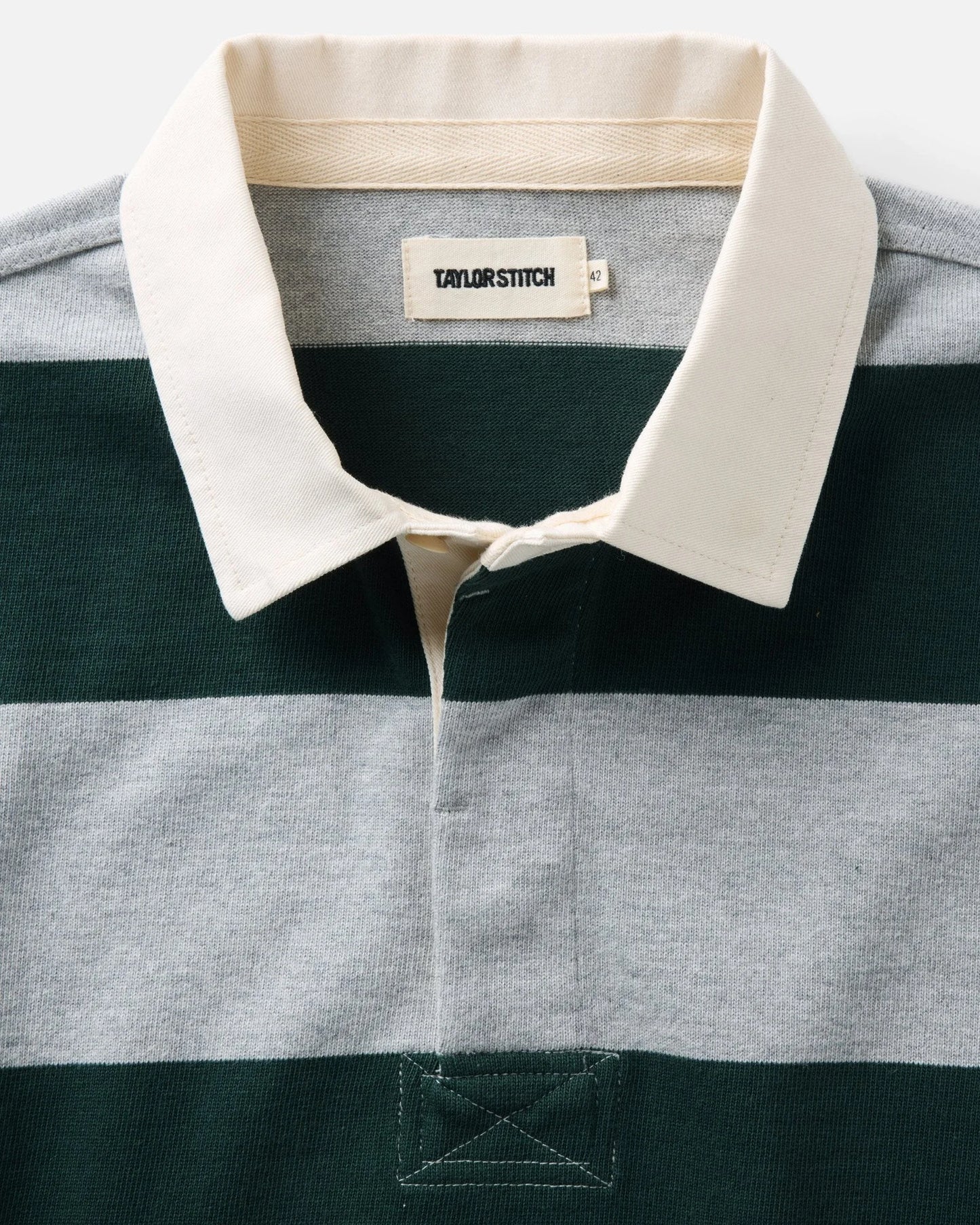 The Rugby Shirt in Dark Forest Stripe