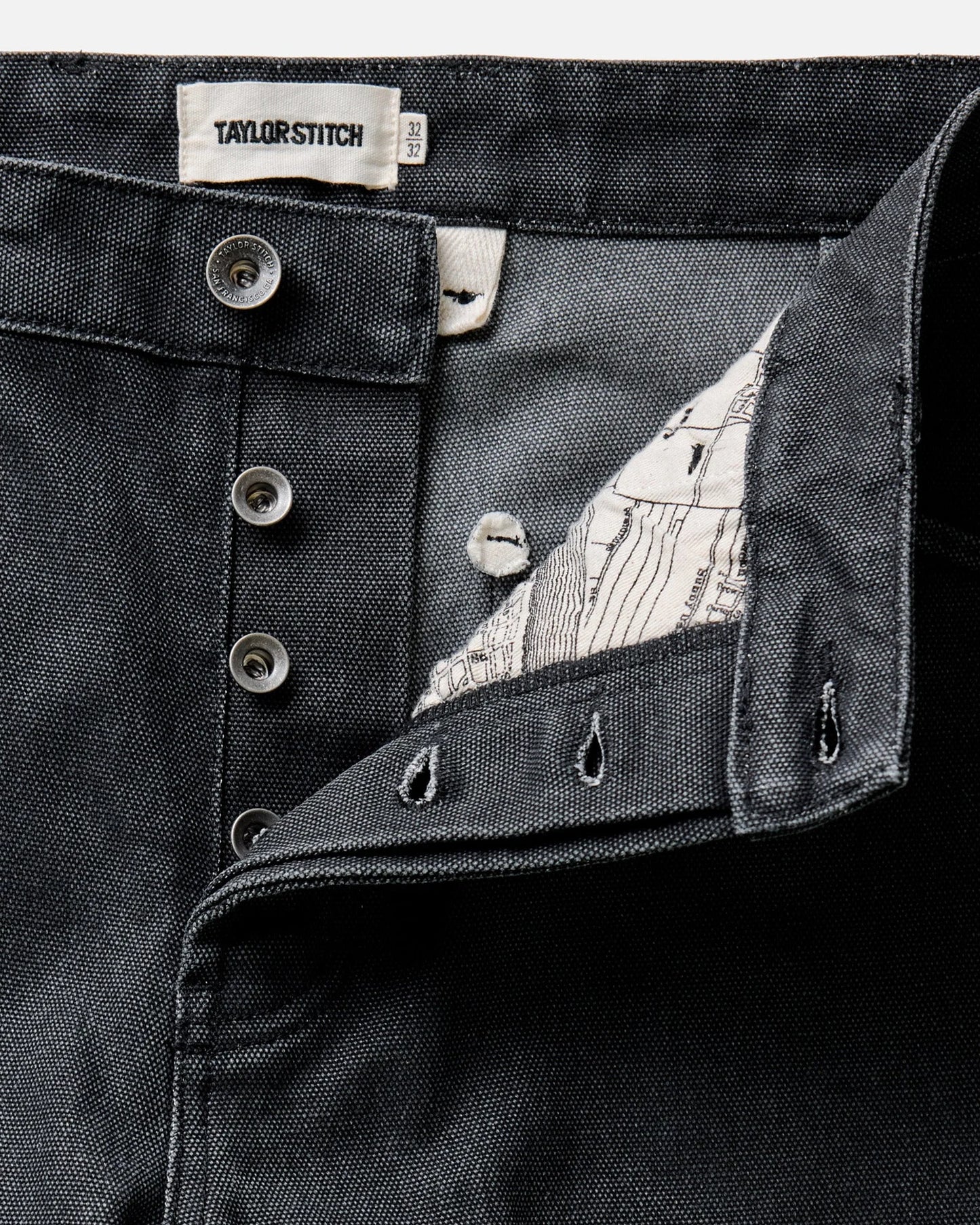 The Chore Pant in Coal Chipped Canvas