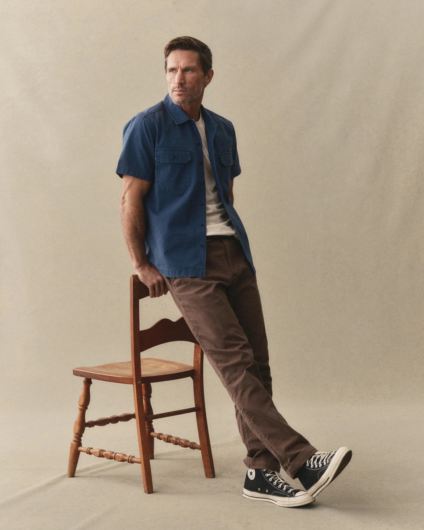 The Democratic Foundation Pant in Organic Espresso