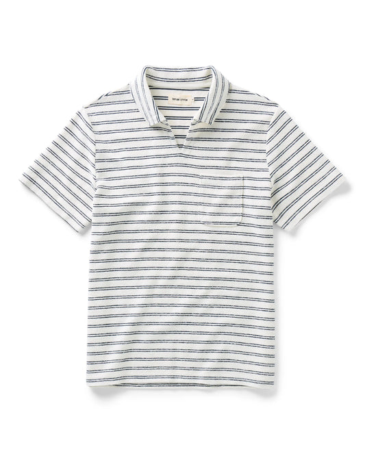 The Meridian Polo in Marine Stripe