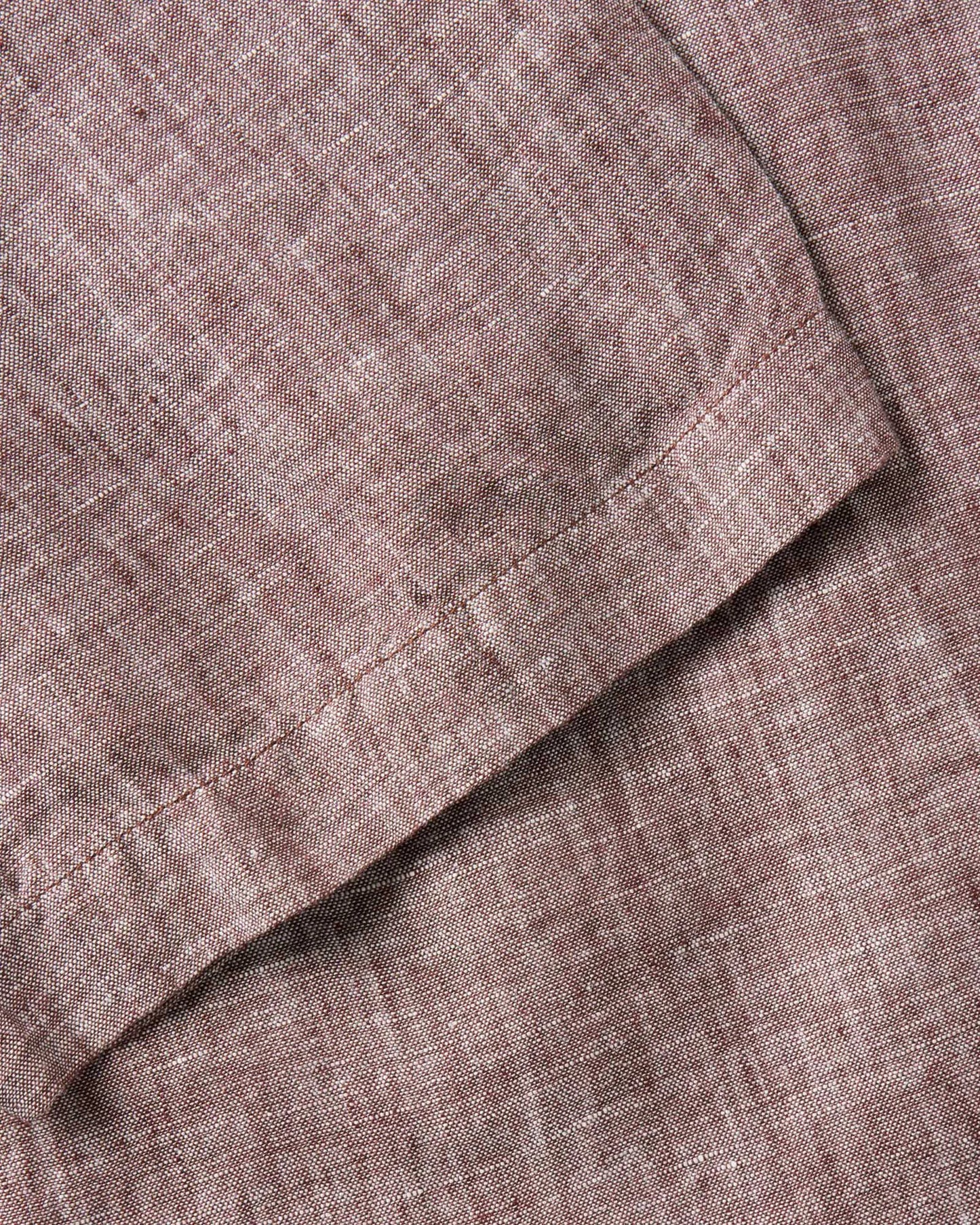 The Short Sleeve Jack in Burgundy Linen